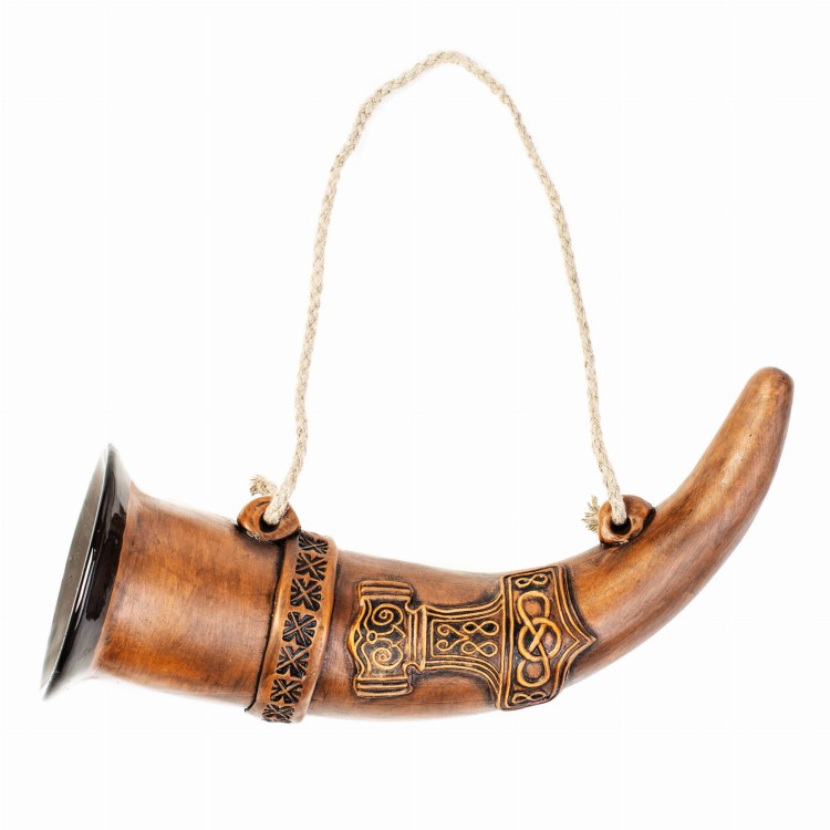 Ceramiczny róg do picia wikingów