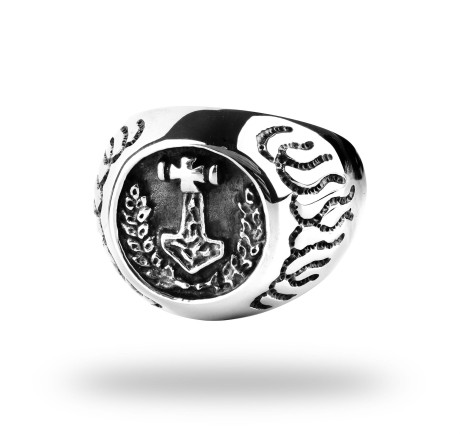 Przejdź do produktu Pierścień Młot Thora Stalowy