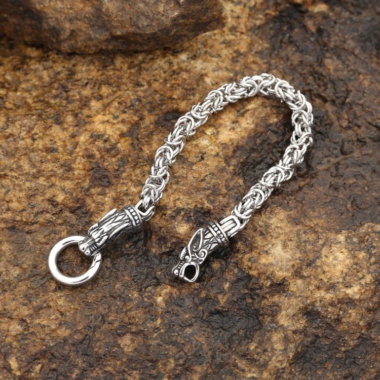 Bransoleta głowy wilków