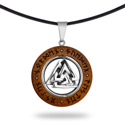 Zawieszka drewniana Valknut