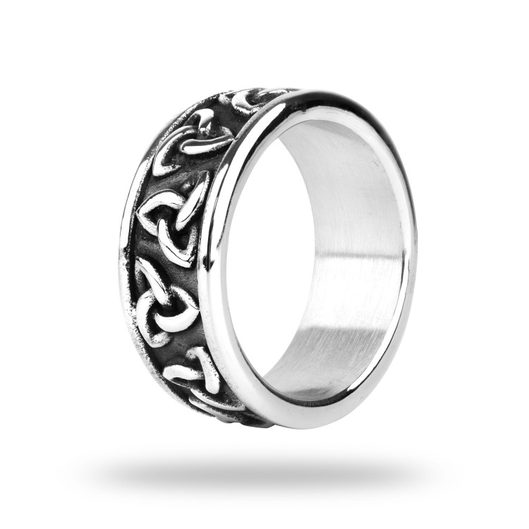 Obrączka Wikingów Triquetra S-02