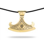 Słowiański Amulet Topór Peruna Brąz
