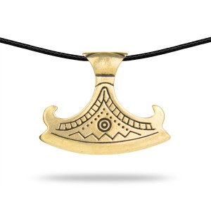 Słowiański Amulet Topór Peruna Brąz