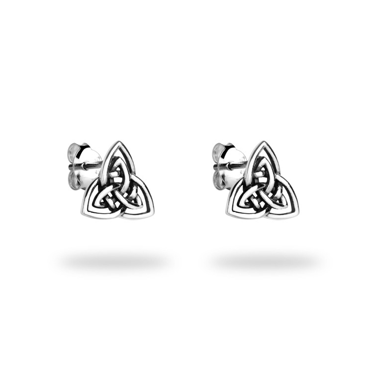 Kolczyki Srebrne Triquetra