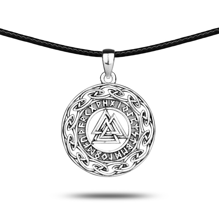 Naszyjnik Valknut Z Runami