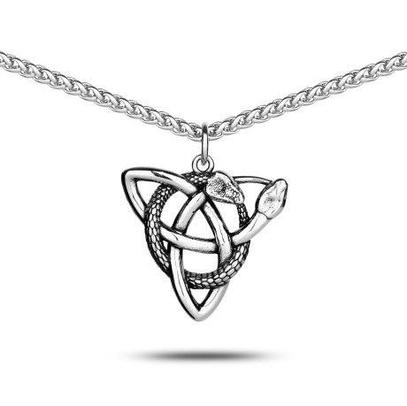 Przejdź do produktu Naszyjnik Triquetra Z Wężem