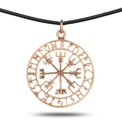 Naszyjnik Nordycki Vegvisir Brąz