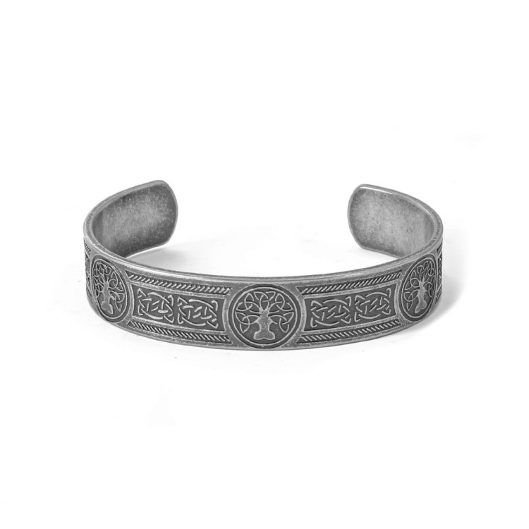 Stalowa Bransoletka Drzewo Życia