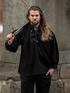 Koszula Średniowieczna "Einar" Czarna
