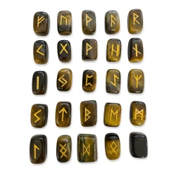 Zestaw Kamieni Runicznych Tygrysie Oko