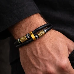 Bransoleta skandynawska skórzana