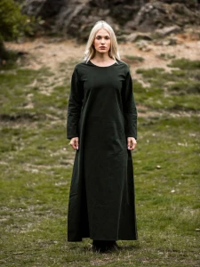 Sukienka "Alvilda" Z Okrągłym Dekoltem Zielona