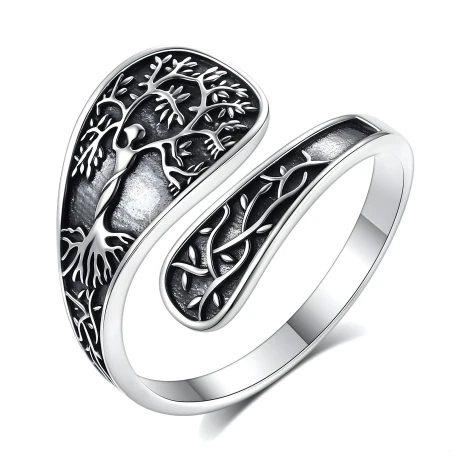 Przejdź do produktu Regulowany Pierścionek Drzewo Życia Srebro 925