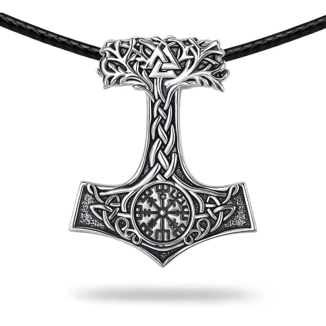 Przejdź do produktu Wisiorek Młot Thora Miedź Rodowana