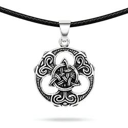 Triquetra W Okręgu Brąz Posrebrzany