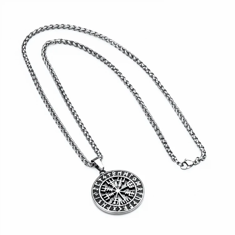 Naszyjnik z Łańcuszkiem Vegvisir