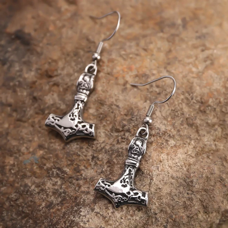 Kolczyki wikińskie Mjolnir