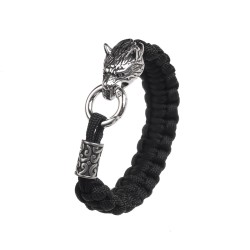 Bransoletka Paracord Głowa Wilka