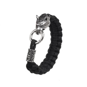 Bransoletka Paracord Głowa Wilka