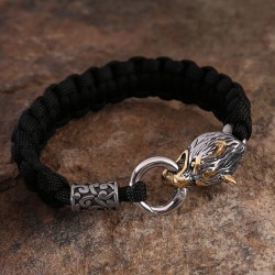 Bransoleta wilk z koralikiem